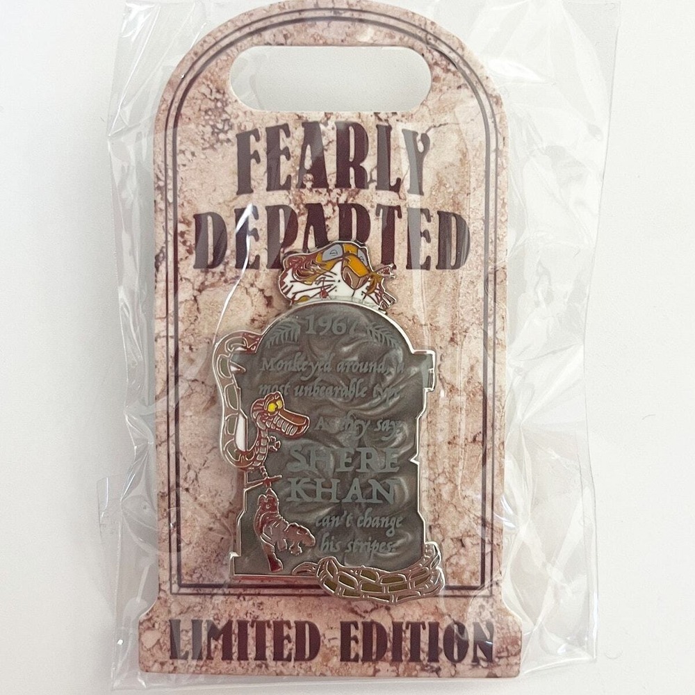 Disney Shere Khan Fearly Departed Tombstone LE Pin Jungle Book 2021 Halloween‎